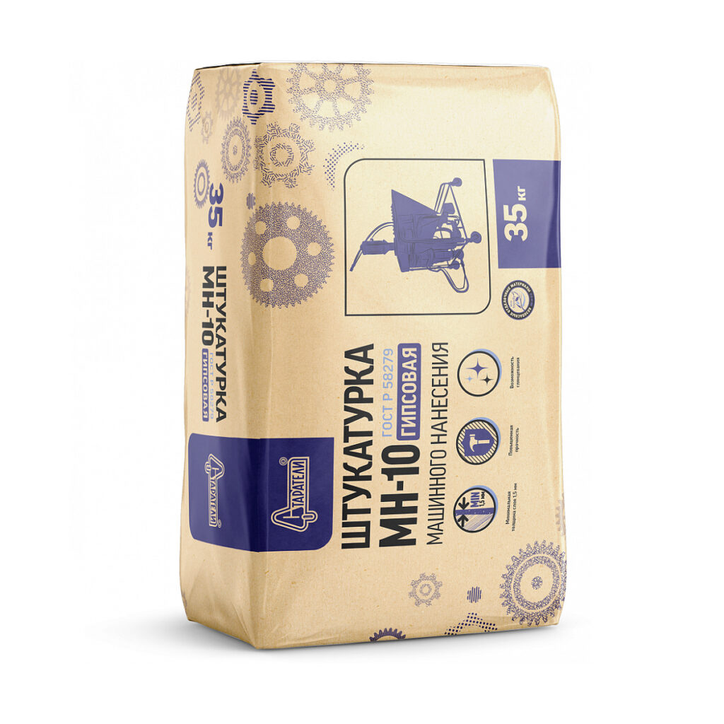 Штукатурка гипсовая МН 10 35кг старатели