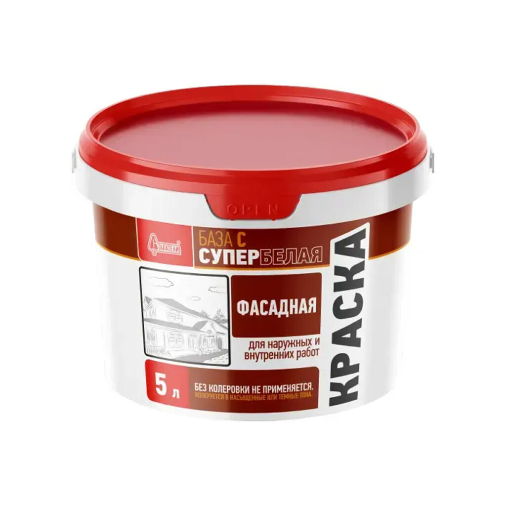 старатели Краска Фасадная супербелая База С 5л