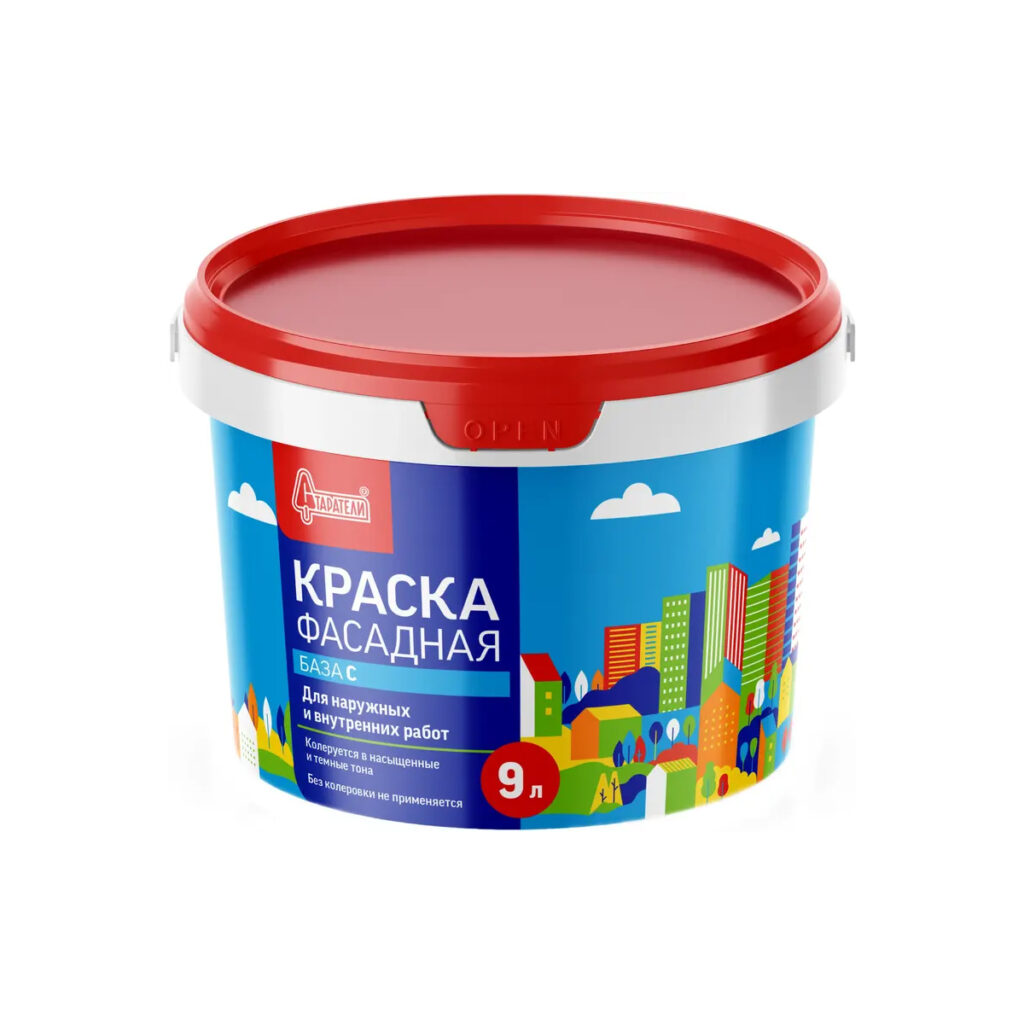 старатели Краска Фасадная супербелая База С 9л