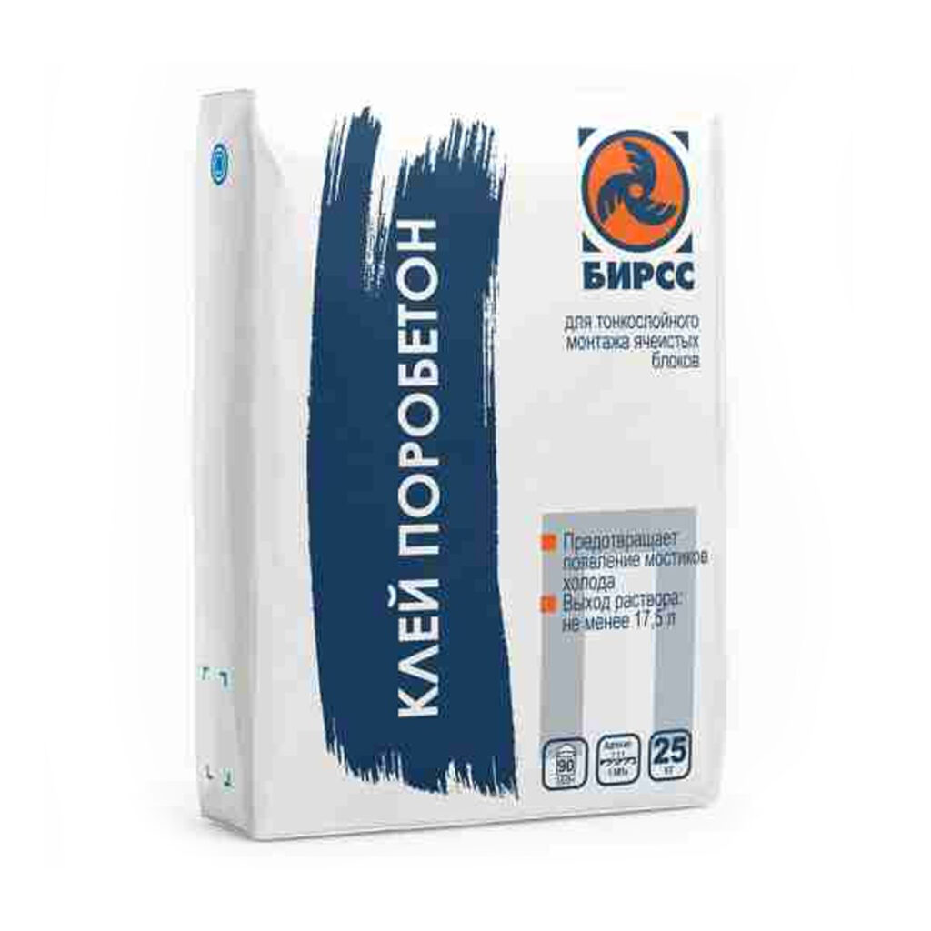 БИРСС Клей Поробетон /25/ Клея