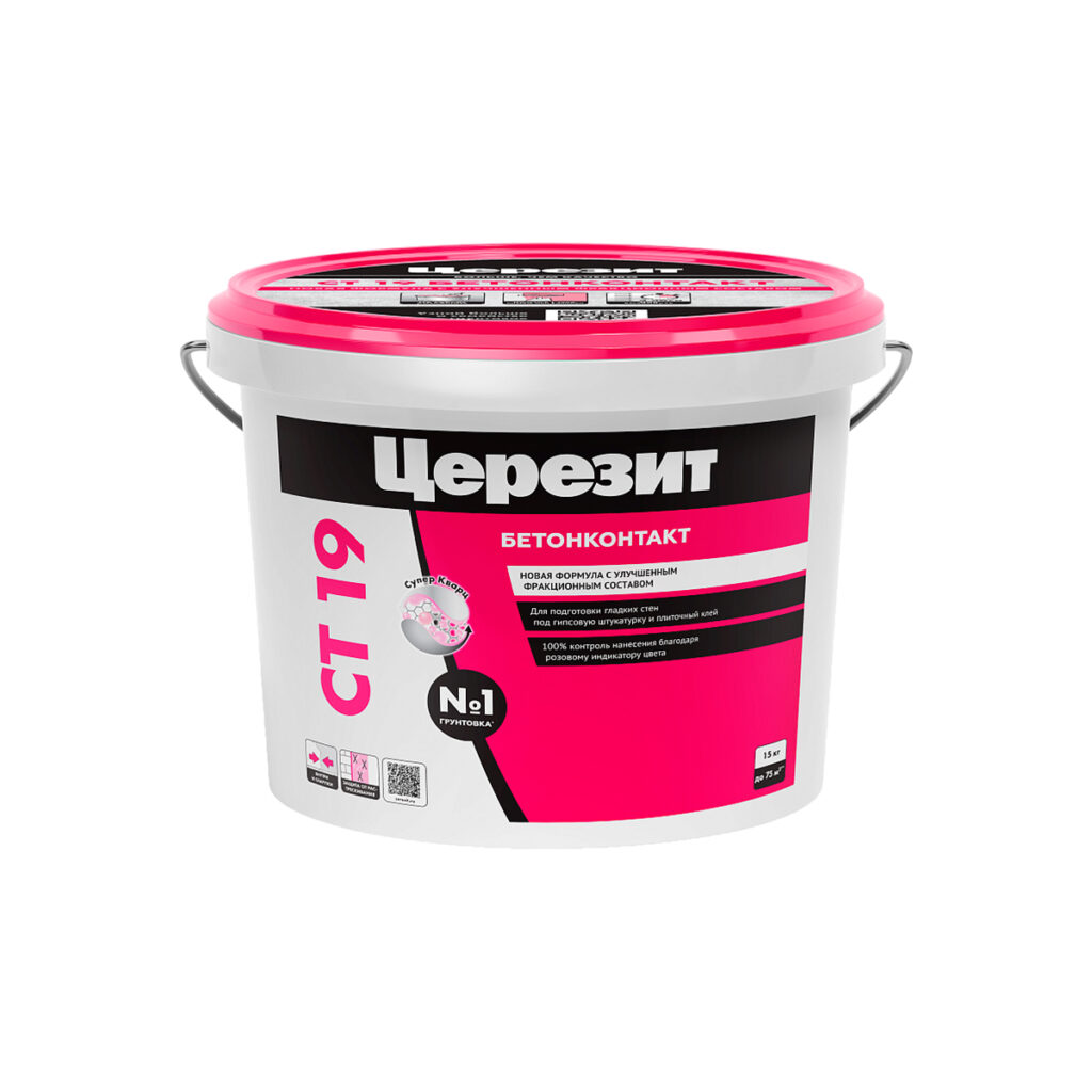 Церезит ГРУНТ СТ-19 Бетоноконтакт 15 кг