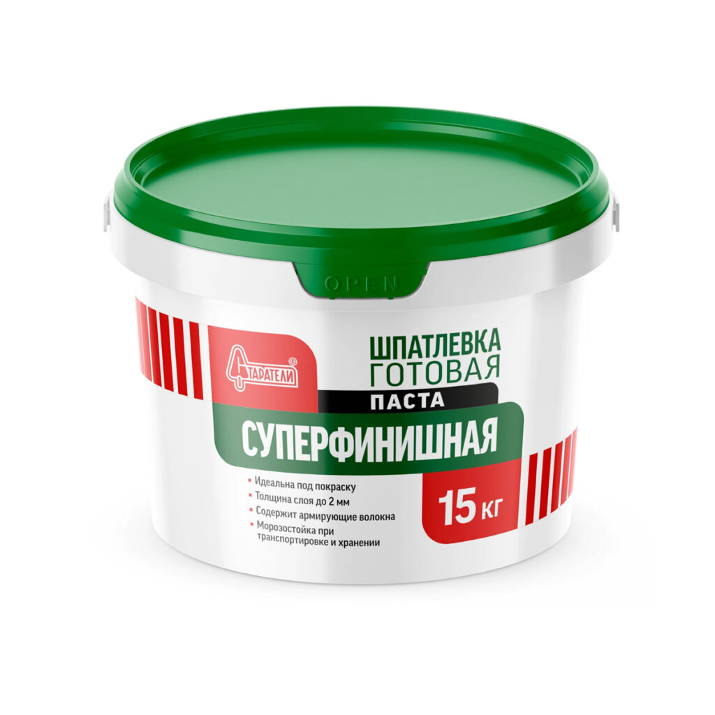 старатели Шпатлевка готовая Суперфинишная 15кг