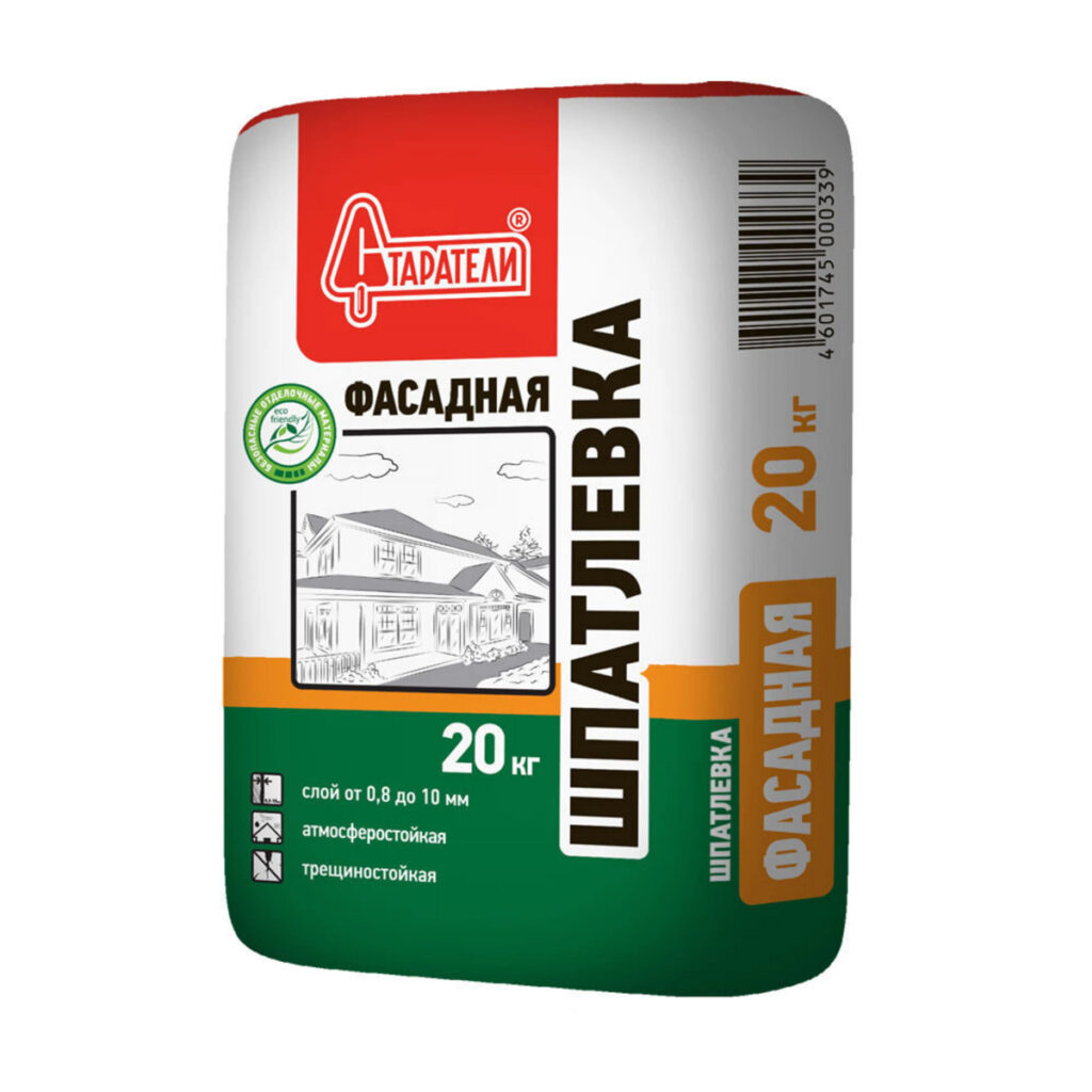 старатели Шпатлевка цементная фасадная 20кг