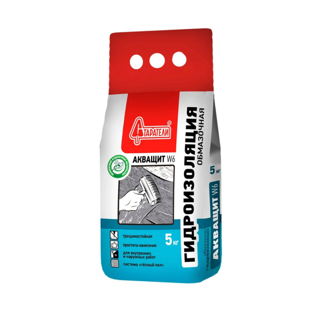 старатели Гидроизоляция обмазочная Акващит W6 5кг
